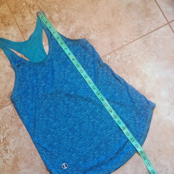 Women's Holloway Space Dye Blue Tank Top Size Small - Picture 9 of 9